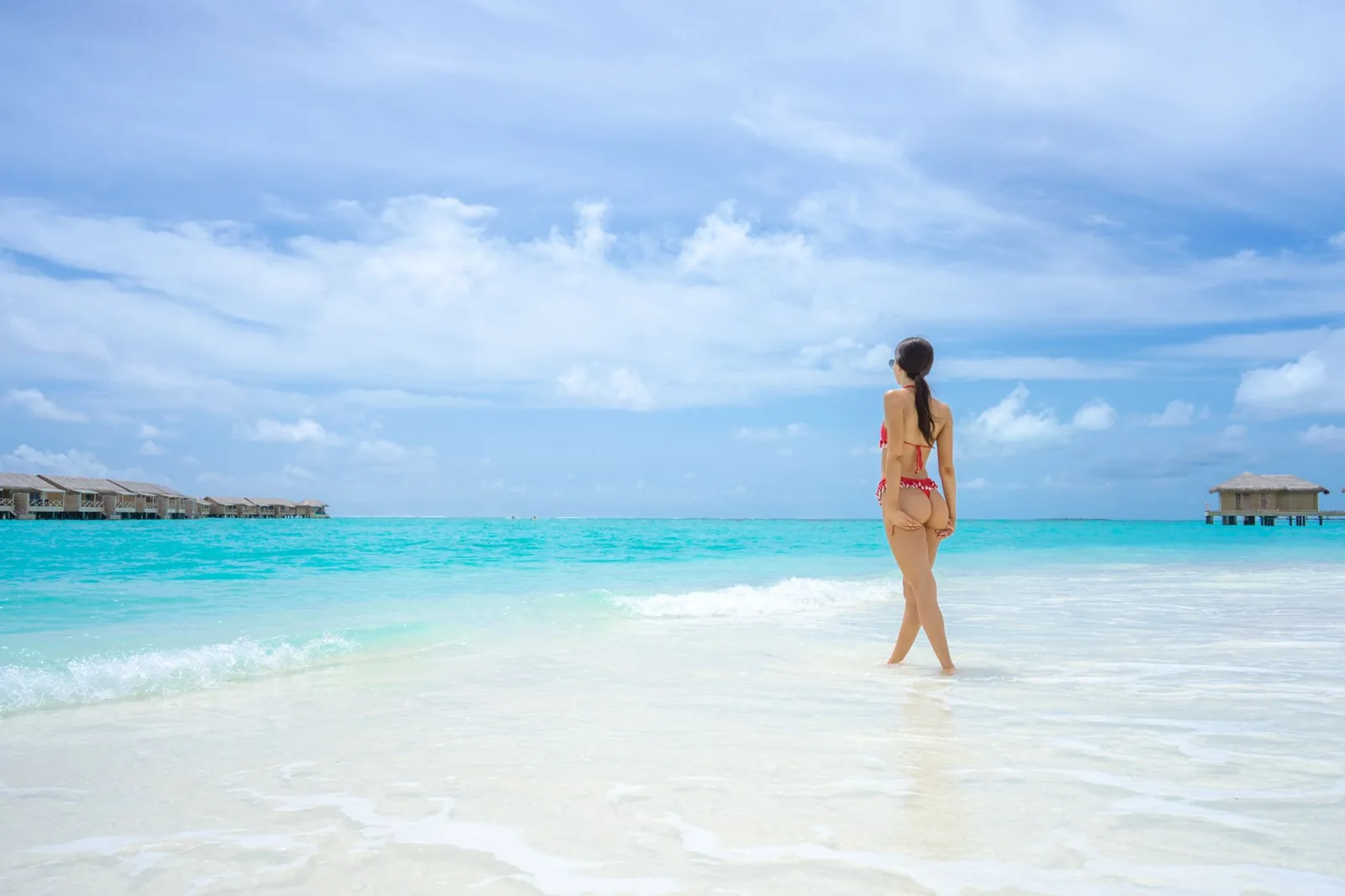 All inclusive resort cost per person at a Caribbean beachfront property