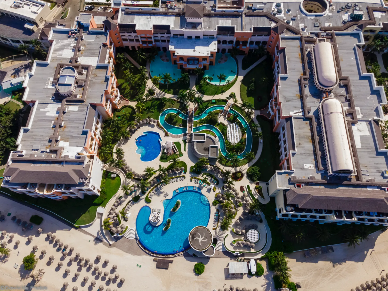 Pool and beach at an all-inclusive resort